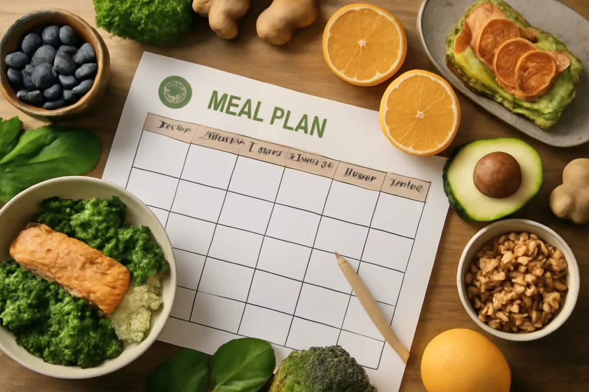 Dieta anti-infiammatoria esempio pratico: il menù settimanale costruito dagli esperti in benessere naturale